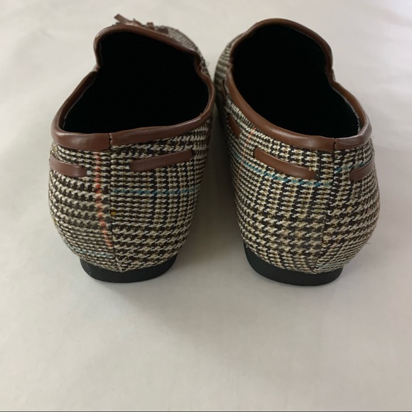 Saddle Brown Crosshatch Loafers men's size 9 - Picture 5 of 9